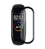 Xiaomi Mi Band 5 Ekran Koruyucu Tam Kaplayan Flexible Koruyucu (Siyah)