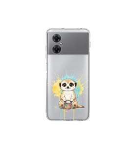 Redmi Note 11R ile Uyumlu Splash Mirket Tasarımlı Şeffaf Silikon Kılıf