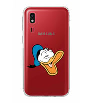 Samsung Galaxy A2 Core  Kamera Korumalı  Kapak Donald Duck Tasarımlı  Şeffaf Kılıf