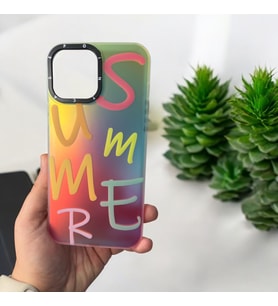 iPhone 13 Pro Max Digital Baskılı Kaliteli Telefon Kılıfı (Turuncu)