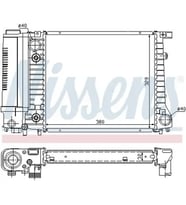 NISSENS 60731A Motor Radyatoru 17111712977 17111719301