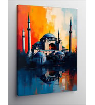 Kanvas Tablo Sultanahmet Camii Yansıması