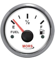 MORS YAKIT GÖSTERGESİ 12-24 V BEYAZ ÇAP:55 mm TEKNE YAT