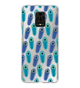 PrintiFy Xiaomi Redmi Note 9 Pro ile Uyumlu 1mm Slim Fit Nazar Boncuğu 4 Baskılı Şeffaf  Kılıf