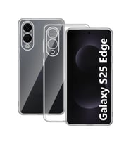 Newface Samsung Galaxy S25 Edge Kılıf Lüx Şeffaf Silikon