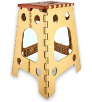 Taşınabilir Katlanır Portatif 3 No Kamp Sandalyesi Tabure 45,5cm x 35cm AL3888