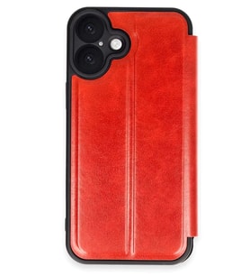 iPhone 16 Plus Kılıf Flip Cover - Kırmızı