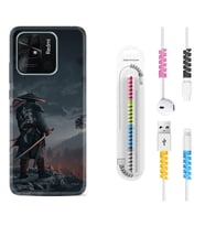 Xiaomi Redmi Note 7 8 9 Pro 10 2022 10 Pro 10S Kılıf Kablo Koruma Spiral Silikon Warrior 1653