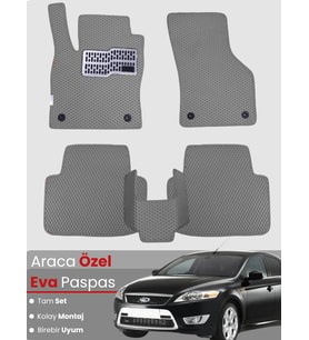 FORD MONDEO (2007-2014) Uyumlu EVA Paspas Tam Set–Araca Özel,Su Geçirmez,Kolay Montaj