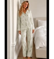 Night Kadın Bürümcük Tam Boy Pijama Takımı