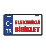 Mavi Elektrikli Bisiklet E-Bike Plakalık