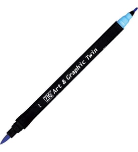 ZIG TUT-80 ART & GRAPHIC TWIN MARKER ÇİFT UCLU KALEMİ BABY BLUE