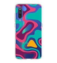 Xiaomi Mi 9 Uyumlu Kapak Renkli Desen Tasarımlı Şeffaf Silikon Kılıf