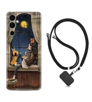 Tecno Pova Neo 2 Kılıf Resimli Boyun Askılı İpli Desenli Silikon Dog And Girl 1358