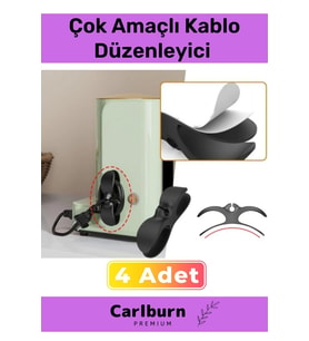 Özel Üretim Bilgisayar Notebook Şarj Kablosu Mutfak Çok Amaçlı Kablo Sarma Düzenleyici 4 Adet