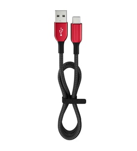 15 Watt 3A Usb-A To Type-C 1.2M Hızlı Şarj Kablosu Kırmızı FC36