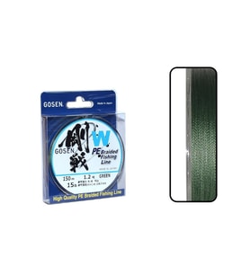Gosen W4 Casting PE 4 Kat Spin İp Misina 150mt Yeşil PE1.2-0.187MM