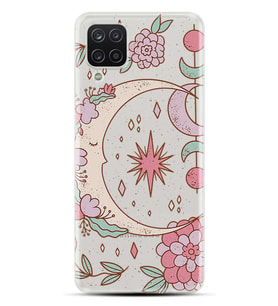 Kılıfland Samsung Galaxy A12 Kılıf Silikon Resimli Kapak Moon Decoration Stok 100