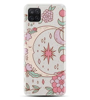 Kılıfland Samsung Galaxy A12 Kılıf Silikon Resimli Kapak Moon Decoration Stok 100