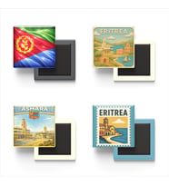 Buzdolap Magnetleri - Eritre Asmara - Eritrea - 4'lü Set Magneti