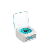 Northcity Nostalji Mini Plak Görünümlü Radyolu Bluetooth Hoparlör 3d Ses Dalgası Retro Müzik Plak Beyaz