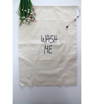 Wash Me Baskılı Çok Amaçlı Kirli Torbası 50x70cm