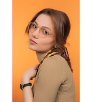 Lucia Matte Cream Mavi Işık Filtreli Ekran Gözlüğü