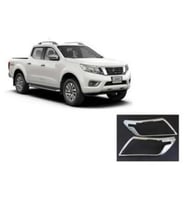 Nissan Navara Uyumlu 2016 Sonrası Ön Far Kaplama ABS Krom Parça