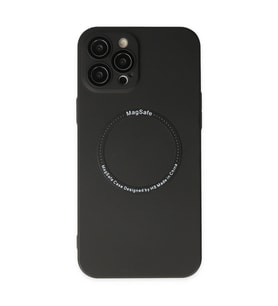 Apple İphone 12 Pro Kılıf Jack Magneticsafe Lens Silikon - Siyah