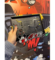 Mickey Mouse F*ck Off 3D Motosiklet Pleksi Plakalık
