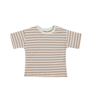 Civil Baby Çizgili 6-18 Ay Tişört - Kahverengi