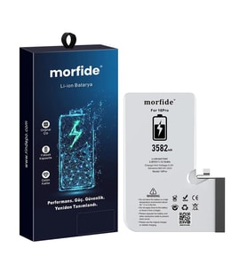 Apple iPhone 16 Pro Uyumlu 3582mAh Yüksek Kapasiteli Batarya - Gelişmiş Akıllı Chip - Pil Sağlığı Destekli - Morfide M-Max