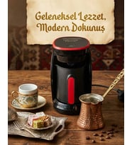 Türk Kahvesi Makinesi Otomatik Kapanma ve Taşma Emniyetli 4 Fincan Kapasiteli