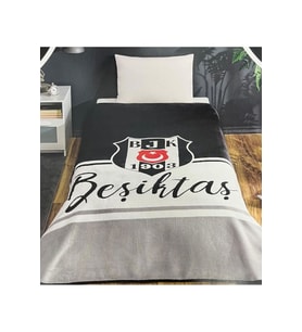 Taç Lisanslı Beşiktaş Klasik Tek Kişilik Battaniye