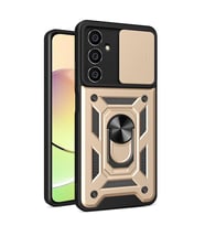 Galaxy A15 4G Kılıf Pars Lens Yüzüklü Silikon - Gold