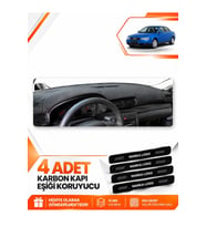 AUDI A4 (1994-2001) Uyumlu Ön Torpido Koruma Kılıfı Halısı - Siyah
