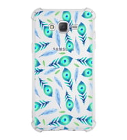 PrintiFy Samsung Galaxy J7 Uyumlu Nazar Boncuğu 3 Baskılı Şeffaf Köşe Korumalı Antişok Kılıf