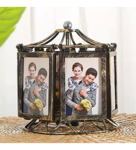 Kişiye Özel Müzikli Dönme Dolap Fotoğraf Çerçevesi 33*22 cm