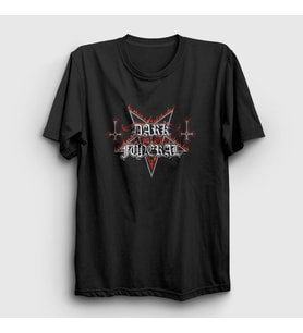Presmono Unisex Siyah Logo Dark Funeral T-Shirt 136870tt