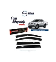 Cam Rüzgarlığı Mitsubishi L200 2016-2018 ile uyumlu (Siyah)