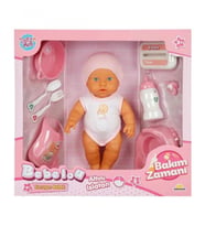 3823 Bebelou Bakım Zamanı Sesli Gülen Ağlayan Bebek 32 cm -Sunman