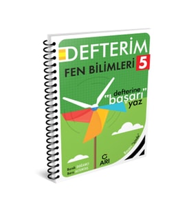 Arı Yayıncılık 2024-2025 Müfredat Yeni Nesil 5.Sınıf Fen Bilimleri Defterim Serisi (Çok Renkli)
