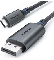 Kablo (8K@60Hz, 4K@240Hz, 2K@360Hz) HDR HDCP Type C to DP 1.4 [Thunderbolt 5/4/3, DeX Mode], iPhone 15/16/17 Pro, MacBook, iPad Pro/Air, Samsung S25 ile Uyumlu (3 Metre)