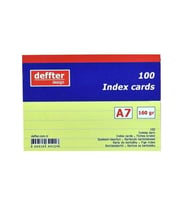Deffter İndex Kartı A7 Sarı Çizgili Dndf 641246