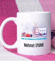 Fen ve Teknoloji Öğretmeni Kupa Bardak