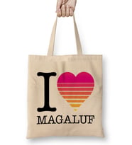 I Heart Magaluf Sunset Bez Çanta Uzun Saplı