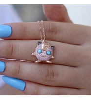 Pokemon Jigglypuff Gümüş Kolye
