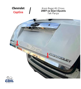 Chevrolet Captiva Krom Alt Bagaj Çıtası 2007 Üzeri P. Çelik