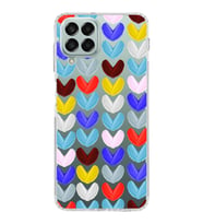 PrintiFy Samsung Galaxy M33 ile Uyumlu 1mm Slim Fit Water Color 1 Baskılı Şeffaf  Kılıf