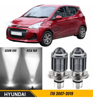 Hyundai İ10 2007-2019 Mercekli Far Ampulü Led Xenon Beyaz Şimşek Etkili CSP Led Lamba Uzun Kısa